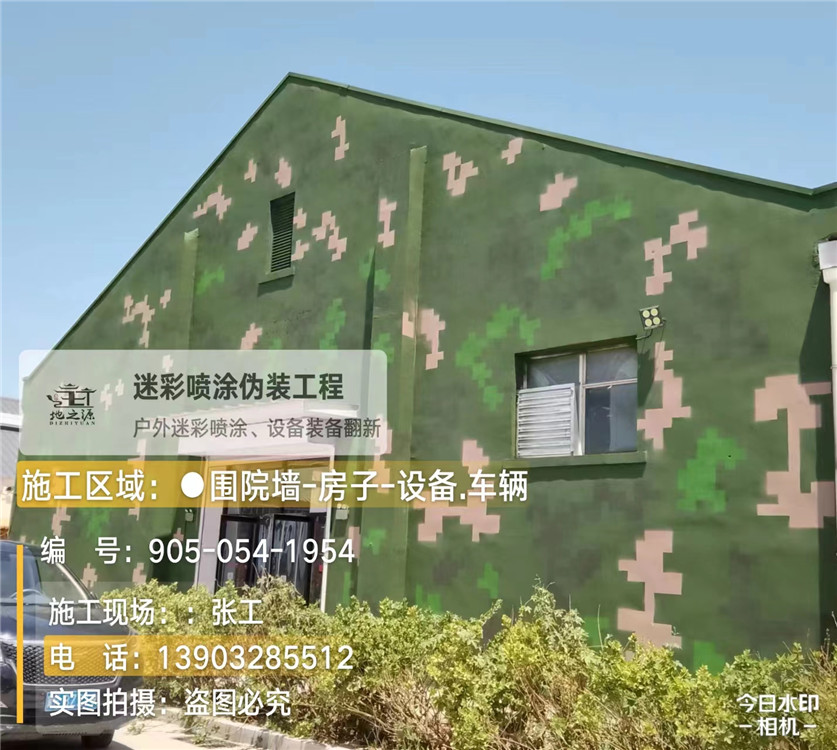 南通外墙数码迷彩漆施工报价清单(100㎡标准墙面测算)